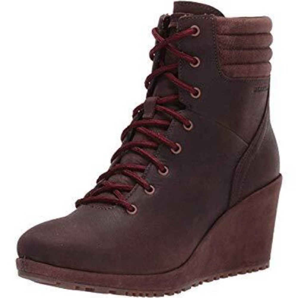 Merrell Women’s Tremblant Wedge Waterproof Boots Brown Size 7.5